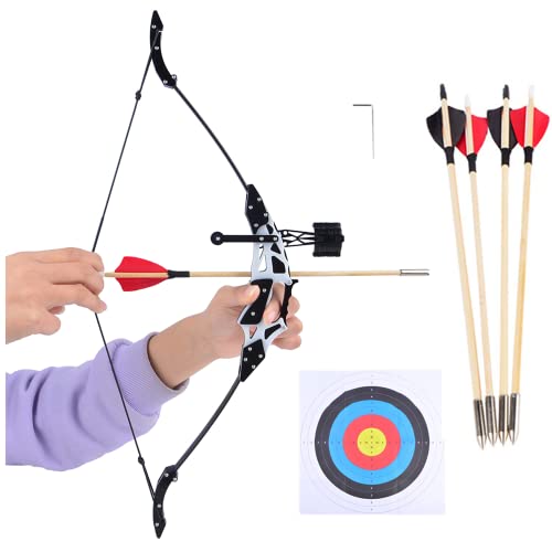 AMEYXGS アーチェリー 弓 アーチェリーミニボウ ミニコンパウンドボウ&リカーブボウ ミニボウ ミニ弓セット 弓矢セット 小型ボウ 小型弓 弓道 弓 弓道具 おもちゃの弓 モデルの弓 威力のある弓 娯楽/練習用 子供/大人用 エンジニアリングプラスチ