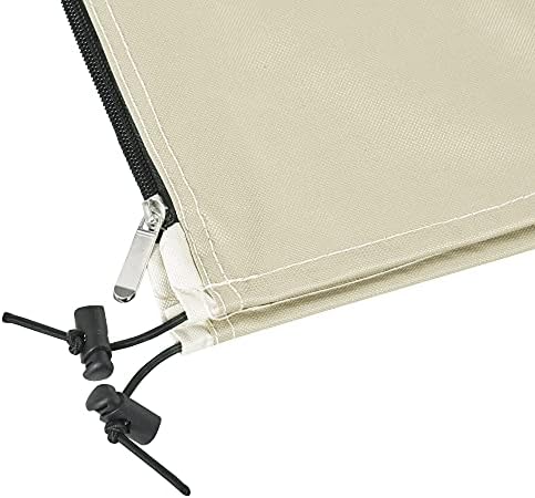 Outsunny Deluxe Large Garden Waterproof Parasol Cover Outdoor Furniture Patio Market Banana Umbrella Cantilever Protector Rain Dust Protective w/Zip (Φ56 x 220H (cm))