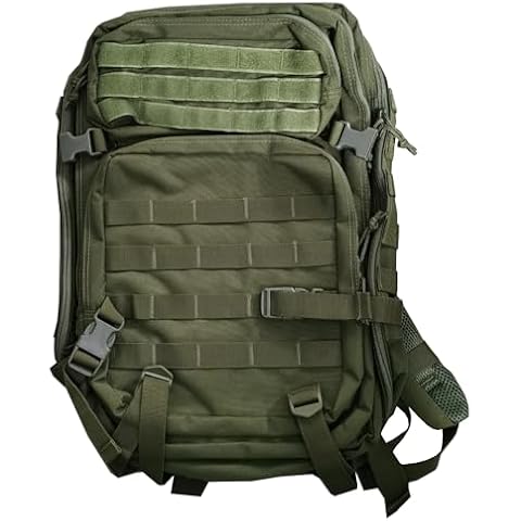 AMYIPO Military Tactical Backpack Molle Daypack 3 Day Assault Pack Molle Bag Backpacks Out Bag Hiking Rucksack (Green) Cover