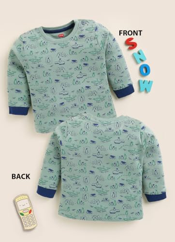 Image of LuvLap Baby Boys Regular Fit 100% Cotton Full Sleeves Boys T-Shirt Set Pack of 4