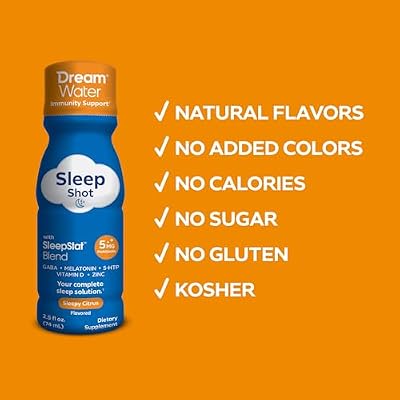 Dream Water: Sleep Aid & Immunity Support - Sleepy Citrus - 12 ct