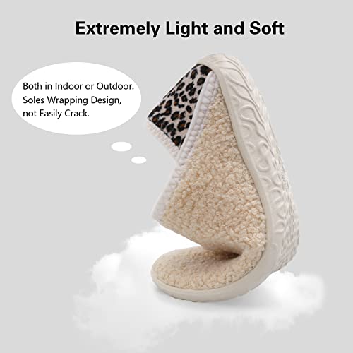 Image of Spesoul Fuzzy House Slippers for Women Men Indoor Closed Back Lightweight Cozy Faux Furry Lining Barefoot House Shoes Slipper Socks for Bedroom Home Office Yoga Outdoor Walking Shoes