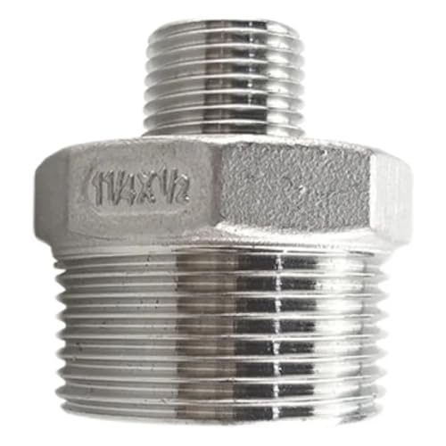 Raccord de plomberie à visser en inox pour réduction mâle