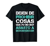 Hombre Camisetas Hombre Manga Corta Divertidas Dejen Prohibir Cosas Camiseta