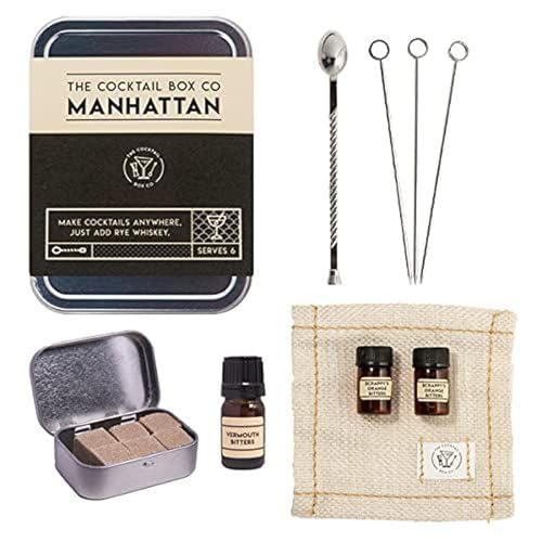 image for The Cocktail Box Co. Manhattan Cocktail Kit - Handcrafted Mixology Set