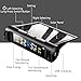 LIIRVVSTT Tire Pressure Monitoring System, TPMS, Solar Power Wireless Car Alarm System with 4 External Sensors, LCD Real-time Display 4 Tires' Temperature & Pressure, Universal Tyre Pressure 0-50Psi