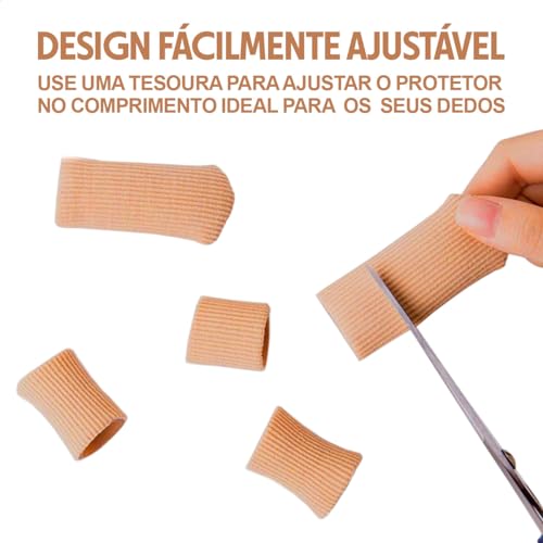 Protetor de Dedos Mão e Pé Bandagem protetora de Traumas em Silicone 4Feet (P)
