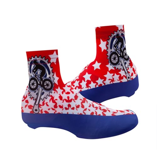 Fundas para zapatillas de ciclismo impermeables al viento, para bicicleta de carretera, verde, talla M miniatura 1
