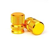 Fácil de instalar, simplemente se atornilla al vástago de la válvula del neumático, se puede montar de forma segura en vástagos de válvulas de ruedas o neumáticos de uso común. Perfecto para automóviles, bicicletas, camiones, todoterrenos, motocicletas y otros vehículos.