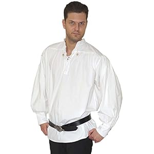 MAYLYNN Middeleeuws hemd piratenhemd Caytan katoen