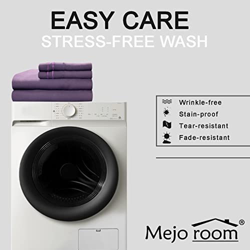 Mejoroom Full Bed Sheet Set - Super Soft Brushed Microfiber 1800 Thread Count Full Sheets With 16 Inch Deep Pocket - Wrinkle Free - Breathable And Hypoallergenic - 4 Piece(Full, Wineberry) #TOP5