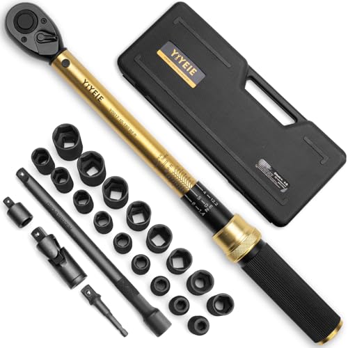 YIYEIE 22PCS Torque Wrench Set 1/2