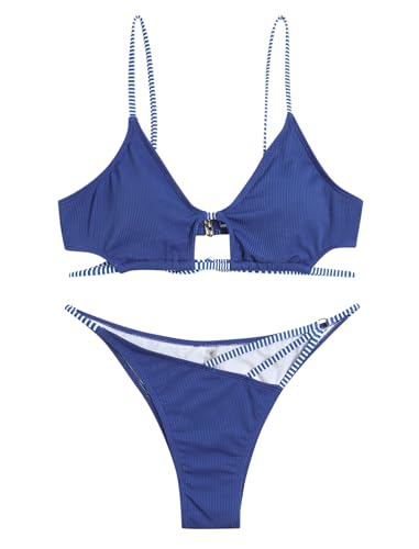 ZAFUL���f�B�[�X�Z�N�V�[�J�b�g�A�E�g�r�L�jT�o�b�N�r�L�j�Z�b�g�^�C�o�b�N�c�[�s�[�X��������, 2-�u���[&�z���C�g�X�g���C�v, Large