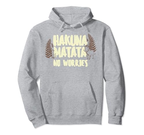 Sweat Lion King Hakuna Matata à capuche Disney pour homme et ado style palmier noir
