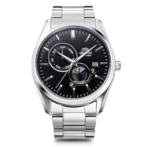 Orient Contemporary Sun & Moon RN-AK0302B Automatic Watch - Black