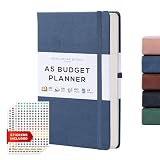 BEECHMORE BOOKS Budget Planner - Undated Monthly Budget Book Financial Planner, Expense Tracker and Savings Tracker with Bill Organizer to Manage Your Finances, Hardcover A5, Gifts Box Included (Symphony Blue)