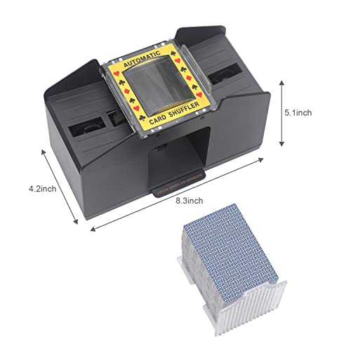 Aisikoo Card Shuffler 4 Deck Automatic, Battery Operated Electric Shuffling Machine, For Playing Cards, Family Party Poker, Uno #TOP3