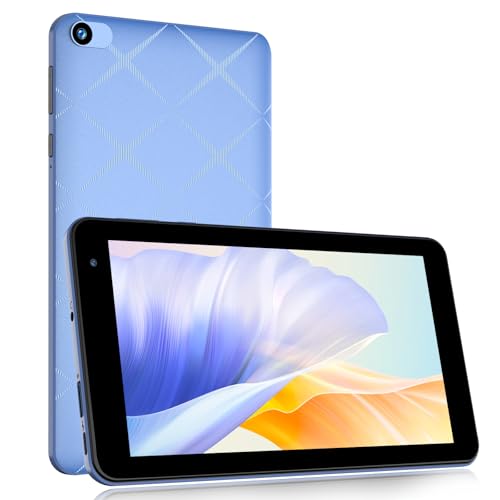 VASOUN 7 inch Tablet Android 15, 8GB（3GB+5GB Expand） RAM 32GB ROM 512GB Expand, 5-Core Processor, Ultra-Portable, 5G WiFi 6, Dual Camera, Kids & Travel Tablet PC (Blue)