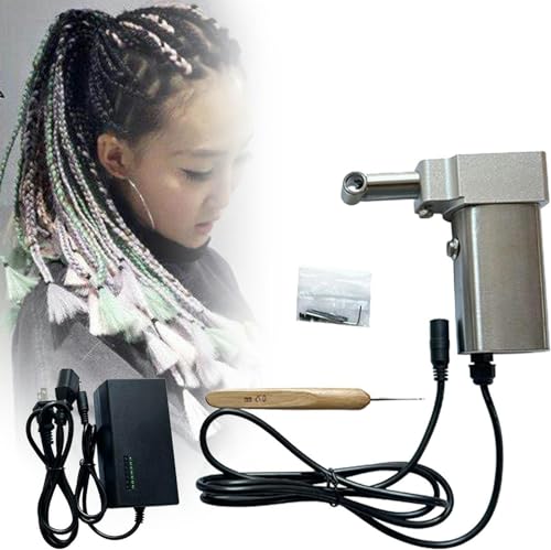 Machine dreadlock électrique pour tresser sans fatigue grâce au kit crochet intégré