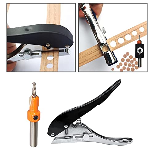 Portable Punching Pliers Handle Punch Countersink Drill Bit Handheld For Labels Badge, 10Mm #TOP6