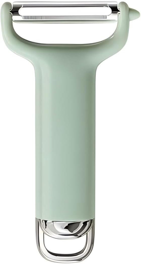 Mint Green Vegetable Peeler, Stainless Steel Blade, Ergonomic Y-Handle, Multi-Purpose for Potatoes, Carrots, Fruits, Kitchen Tool