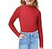 Kaynee, Long Sleeve Turtleneck Shirt, Red, Youth, X-Large