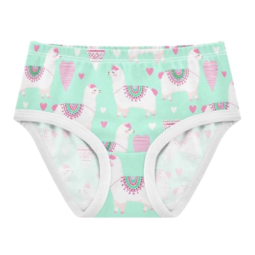 Joisal Cotton Toddler Girls Underwear Cute White Camel Green Panties Little Girl Florals Kids Undies Briefs 2t