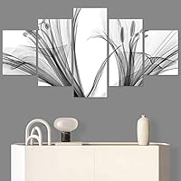 SIGNWIN 5 Panel Canvas Wall Art Botanical Chic Closeup Expressive Multicolor Photography for Home Decorations Ready to Hang - 60