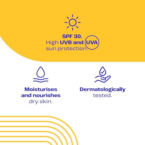 E45 Sun SPF30 Sensitive Sun Cream with Vitamin E - UVA and UVB Protection- Fragrance-Free and Dermatologically Tested Sun Lotion For Body - Suitable For Dry, Sensitive and Eczema Prone Skin (180ml) - Image 5