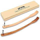 LotoLe Wooden Back Scratcher, Ergonomic Oversized Curved Long Handle Wood Back Scratcher for Men Wom
