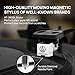 Turntable Record Player with Built-in Speakers, Vinyl Record Player Support Bluetooth Playback Auto Stop 33&45 RPM Speed RCA Line Out AUX in All-in-one Belt-Drive Turntable for Vinyl Records Black