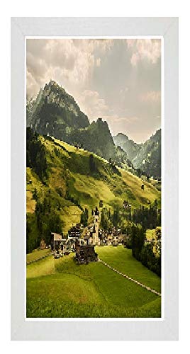 Modern Picture Frames White Photo Frames Poster Frames Real Wood 98 x 37.5cm