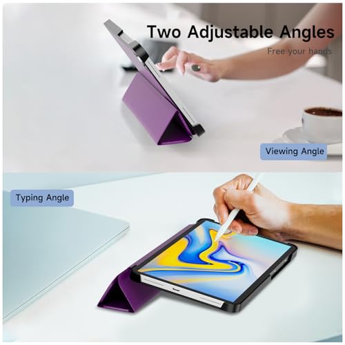 Image of YRH for Samsung A9 / A11 Tablet Case 8.7 inch, Slim Light Stand PU Lether Cover for Galaxy Tab A9 / A11 Tablet Case, Purple