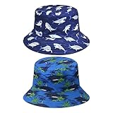 2 Piezas De Sombrero De Pescador Temático Marino, Sombrero De Sol Al Aire Libre, Productos De Protección Solar, Portátil De Doble Cara, Para Caminar, Acampar, Viajar, Pescar.