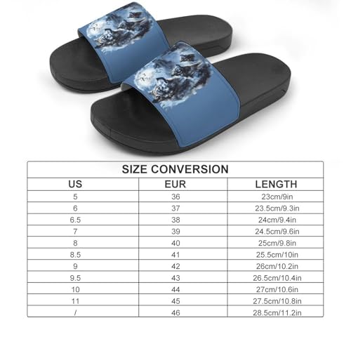 Star Wolf House Sandals Non-Slip Bathroom Slippers Beach Summer Shoes for Men Women2