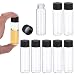 PATIKIL 15ml Clear Glass Vials, 8 Pack Sample Vials with Screw Cap Reagent Media Bottle Leak-Proof Liquid Sample Glass Vial for Lab Laboratory
