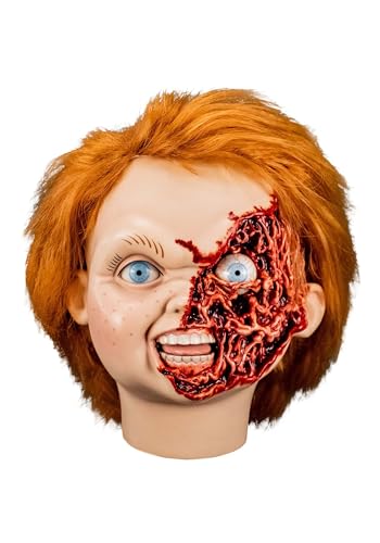 Child's Play 2 Ultimate Chucky Pizza Face Head | Horror Collectibles Standard