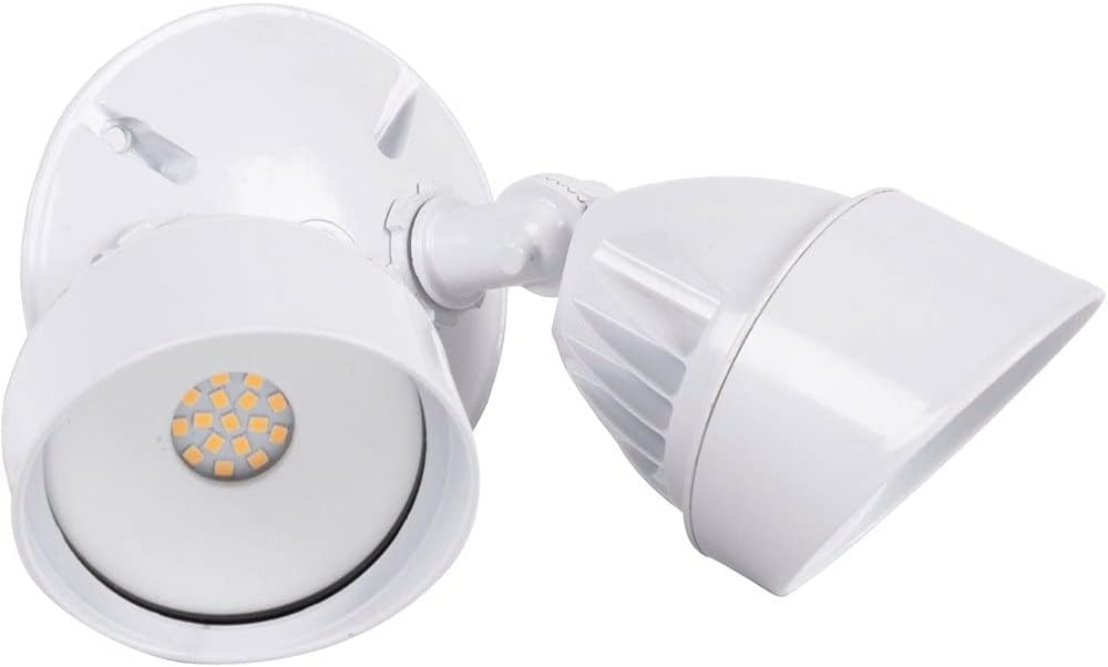 Craftmade Z422-W-LED Outdoor LED Flood Lighting, 2-Light 25 Total Watts, 6"L x 4"W, White