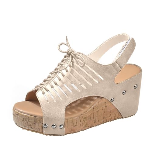 Sandalias de cuña para mujer, sandalias elegantes de plataforma para verano, sandalias de plataforma para exteriores, sandalias de punta abierta, alpargatas de cuña, sandalias de cuña, zapatos