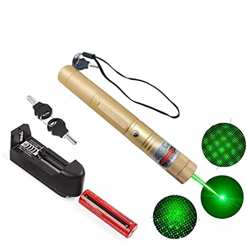 Image of COOLCOLD Laser Light | USB Rechargeable Green, Laser Pointer | Long-Range, Laser Light Powerful | for Party, Disco Light Adjustable Mode, 2000m Handheld Laser Pen, Suitable for Camping, Hiking