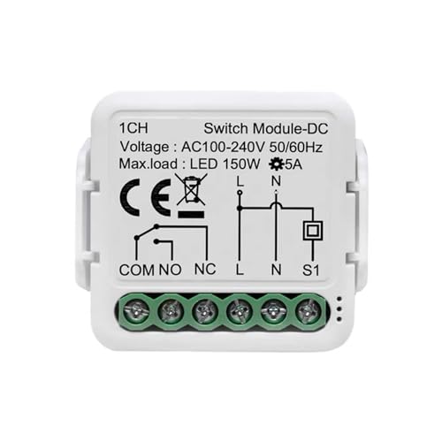 Dry Contact Switch Module Circuit Breaker Relay DC 12/24V AC 100-240V LED Dimmer LED Controller(2Zigbee22222)