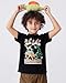GFQLONG 3 Pack Toddler Boy Graphic Shirts, Dinosaur Short Sleeve Cotton Tshirt, Kids Summer Cars Tees Top Clothes, Dinosaurs, 6-7 Years