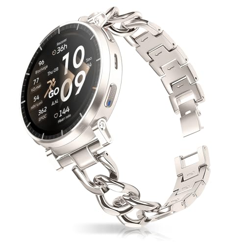 [HinZann] �o���h ���f�B�[ Amazfit Active 3 Premium/Active 2 Square/Active2/Bip 3/Bip 3 Pro �Ή� 20mm �X�e�����X�o���h �`�F�[�� ���킢�� Amazfit T-Rex 3 P