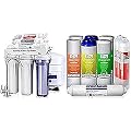 iSpring RCC7AK 75 GPD 6-Stage Alkaline Reverse Osmosis System + iSpring F9K 1-Year Replacement Filter Pack for 6-Stage RO Systems