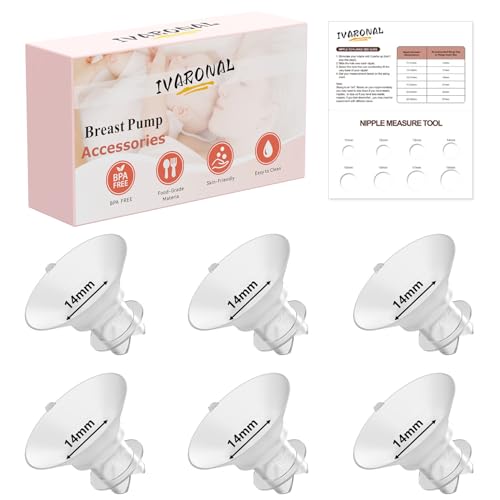 �A�b�v�O���[�h���ꂽ�t�����W�C���T�[�g 14mm �v���^�u�t�� �O�p�` Momcozy/Spectra/Medela/eufy/TSRETE/Elvie/Lansinoh �����p�A�قƂ�ǂ̃|���v��24mm�V�[���h/�t�����W�ɑΉ� 6�� 14mm