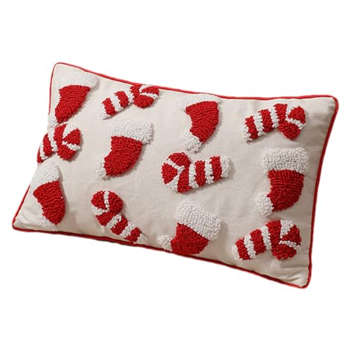 Taie d'oreiller de Noël en toile pour coussin de corps de lit