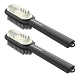 VlHpnpe Schuhbürste, weiche Borsten, Reinigung zum Schutz von Leder und Wiederherstellung des Glanzes auf Turnschuhen ohne Schäden an Schuhen, 2 Stück