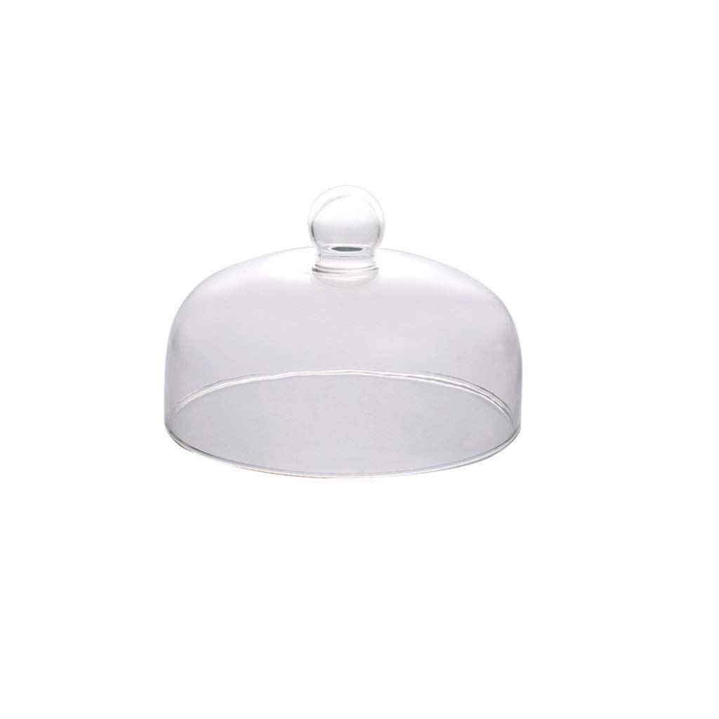 Cloche à fromage en verre dôme transparent plat à gâteau pizza et hamburger