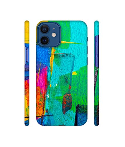 Image of Amazon Brand - Solimo Designer Color Stokes 3D Printed Hard Back Case Mobile Cover for Apple iPhone 12 Mini