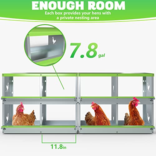 Tocretoare Nistkasten, 3 Löcher Hühner-Nistkasten zum Verlegen von Eiern, robuste Nistkästen für Huhn und Geflügel mit… – Bild 8